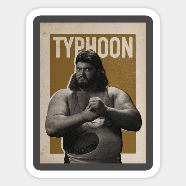 Typhoon Vintage Sticker by nasib